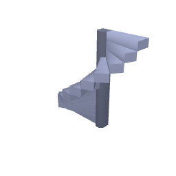 Stairs Stone Round